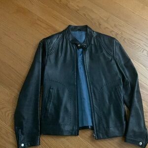 Black, Small.leather jacket